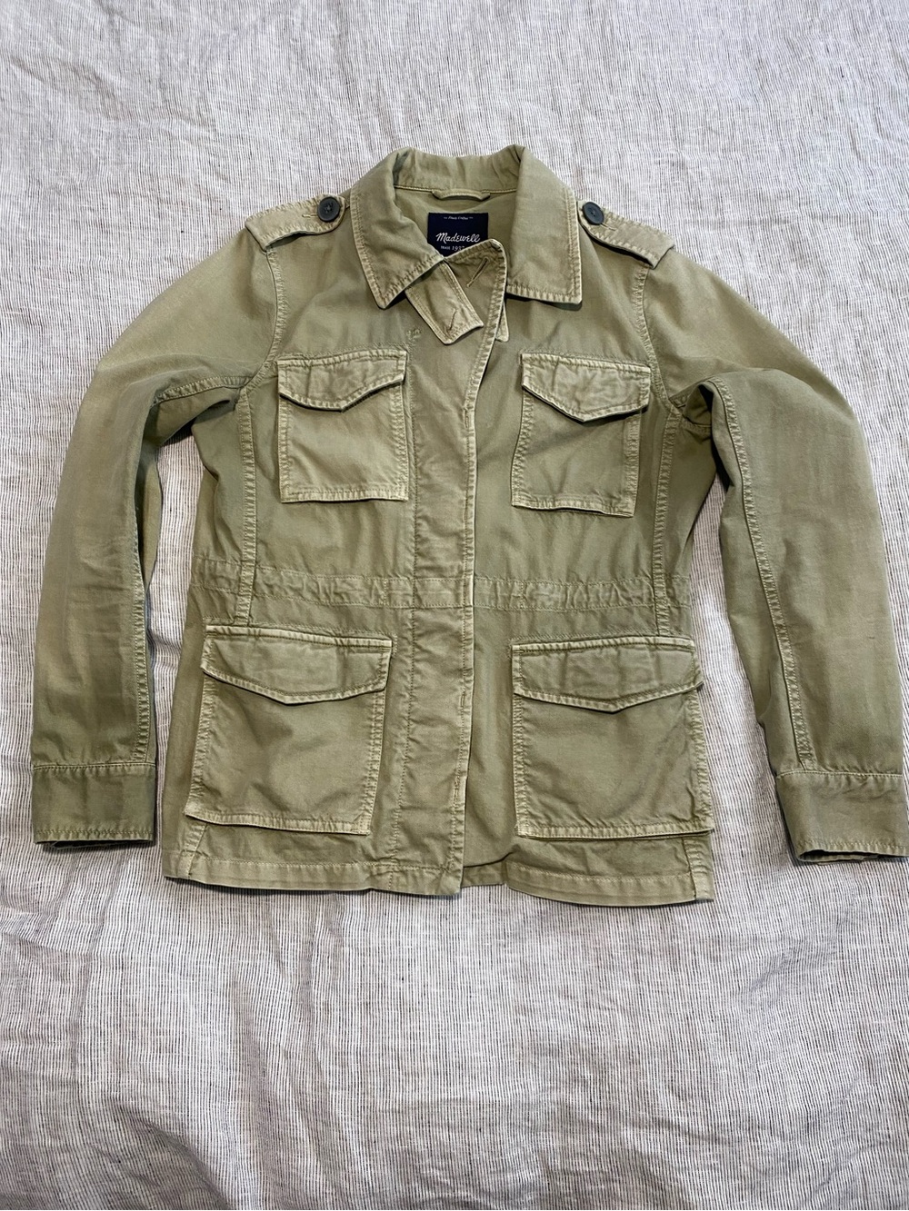 Madewell Olive Green Military-Style Field Utility Jacket